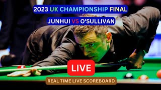 Ronnie OSullivan Vs Ding Junhui LIVE Score UPDATE Today Final 2023 UK Championship Snooker LIVE [upl. by Ainehta]