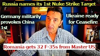 Russia names 1st Nuke strike target Ukraine ready for ceasefire Germany militarily provokes China [upl. by Randie]