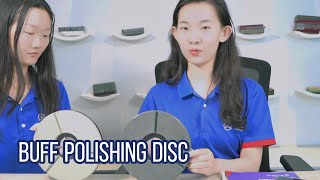 LINSIING Buff polishing disc granite slab polishing tools [upl. by Pillyhp]