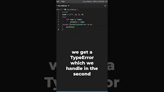 Catch multiple exceptions at once  TryExcept in Python [upl. by Angie]