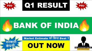 Bank Of india q1 results 2025  bank of india results today  bank of india share news today  boi [upl. by Hazard962]