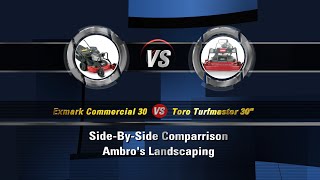 Toro Turfmaster 30quot  Exmark Commercial 30  SideBySide [upl. by Lingwood]