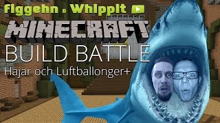 Minecraft Minigames  Build Battle på Hypixel  Hajar och luftballonger [upl. by Trahurn]