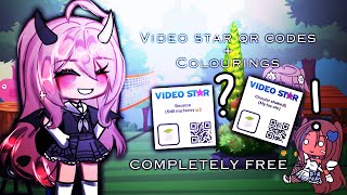 ꒰ ♡ ꒱ video star qr codes  colouring  COMPLETELY FREE  tutorial꒰ ♡ ꒱ [upl. by Sternberg]