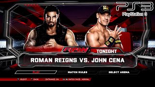 WWE 2K14 PS3  Roman Reigns VS John Cena 2KmClassic [upl. by Enegue532]