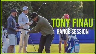 Tony Finau  Range Session Wedge to Driver  Warm up Swings [upl. by Attemaj288]