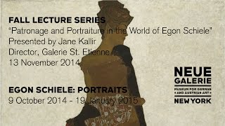 quotPatronage and Portraiture in the World of Egon Schielequot a lecture by Jane Kallir [upl. by Eelesor938]