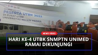 Hari Ke4 UTBK SNMPTN di Unimed Masih Ramai Dikunjungi Calon Peserta dan Banyak Kendaraan Terparkir [upl. by Shiverick673]