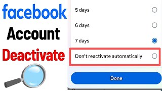 Deactivate facebook account  How to deactivate facebook account temporarily  2024 [upl. by Krasnoff]