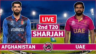 Afghanistan v United Arab Emirates 2nd T20 Live Scores  AFG vs UAE 2nd T20 Live Scores amp Commentary [upl. by Gniy513]