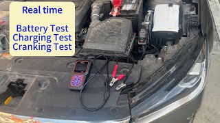 Realtime test of car battery charging system test and starting system test by DonosHome BT60 [upl. by Cal]