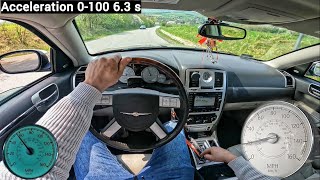 Chrysler 300C 57i Hemi V8 16V 340 HP POV Test Drive 40 [upl. by Wengert161]