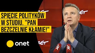 Spięcie polityków w studiu quotPan bezczelnie kłamiequot [upl. by Renard]