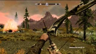 Skyrim Dawnguard Auriels Bow AchievementTrophy Guide Fastest [upl. by Floro]