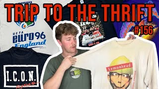 HUGE Vintage Tshirt haul  Trip To The Thrift 156 [upl. by Naujej608]