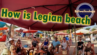 HOW IS LEGIAN BEACH  Exploring Legian Beach Bar Bali [upl. by Shayla]