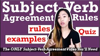 The ONLY SubjectVerb Agreement Video Youll Need  SVA Rules with Examples and Exercises [upl. by Yrokcaz]