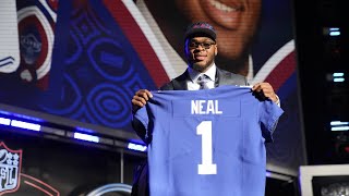 Okeechobee native Evan Neal selected No 7 overall in NFL Draft [upl. by Ymmat]