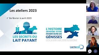 Webinaire Lactanet  Présentation des ateliers 2023 [upl. by Annabel419]