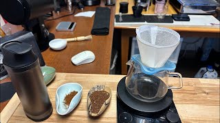 Afternoon pourover coffee using the DF83V 83mm MP burr vs Lab Sweet Burr [upl. by Grantham]