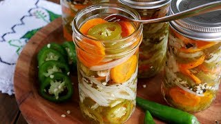 Escabeche  Chiles en Vinagre Pickled Jalapeños [upl. by Eicats]