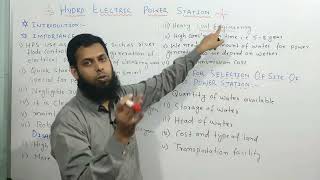 Lec 25  Introduction Of Hydro Power Plant  in Hindi  Power System  IBTechnicalClasses [upl. by Adda933]