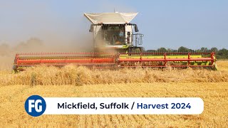 Harvest 2024  Mickfield Suffolk  Claas Lexion 8900 Combine Harvester [upl. by Morganica351]