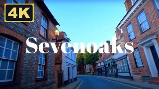 Sevenoaks Kent England  4K Evening Drive [upl. by Lossa]