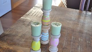 How to Make Easter Egg Inspired Candle Holders [upl. by Fermin]