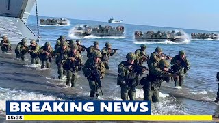 Hundreds of US Navy Landing Craft Air Cushions LCAC transports Marines that shocked China [upl. by Liagabba658]