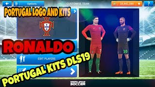 HOW TO IMPORT PORTUGAL LOGO AND KITS IN DREAM LEAGUE SOCCER 2019 [upl. by Gavrilla619]