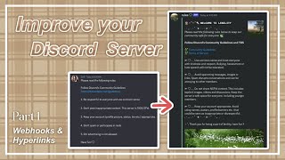 improve your discord server  part 1 webhooks amp hyperlinks  lenility ✰ [upl. by Lyndsey304]