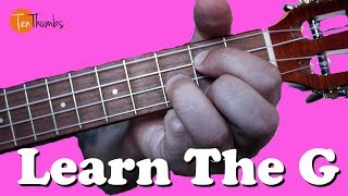 Learn the G Chord  True Beginner Ukulele Tutorial [upl. by Ardnuhsed]