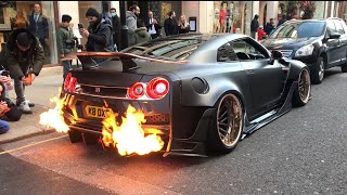 Best Of Nissan GTR Cars 2022 Sound Exhaust Flames amp Accelerations R33 R34 Skyline R35 Nismo [upl. by Aitnecserc715]