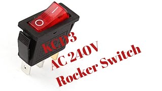 how to wire 3Pin AC 240V Rocker Switch [upl. by Auria226]