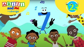 Count to NUMBER 7 Counting for kids  Numbers with Akili and Me  Learning videos for toddlers [upl. by Arratahs183]