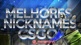 MELHORES NOMES CSGO  TOP 50 MELHORES NICKS APELIDOS PRA JOGOS DE TIRO  CSGO EDIT BY MERCENARYff [upl. by Ydnih]