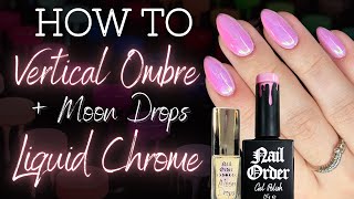 Vertical Ombre Nail Art Tutorial [upl. by Netsryk]