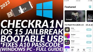 Checkra1n Jailbreak iOS 15 USB  Checkra1n for Windows  Checkra1n iOS 15 Windows USB  2023 [upl. by Winnick]