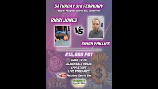 Rikki Jones v Simon Phillips  £20000 Pot  Blackball Rules [upl. by Sulohcin910]