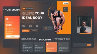 React Responsive Gym Website Tutorial Using ReactJs  React js Projects for Beginners  Deploy [upl. by Richela]