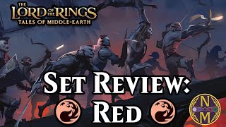 Lord of the Rings Limited Set Review Red  Magic the Gathering [upl. by Sachs]