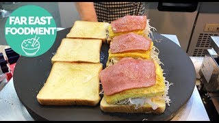 ISAAC TOAST  25 Korea Street Ham amp Egg Toast [upl. by Initof]