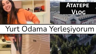 Hacettepe Üniversitesi Atatepe Öğrenci Yurduna yerleşiyorum vlog 🧳 [upl. by Klemperer]