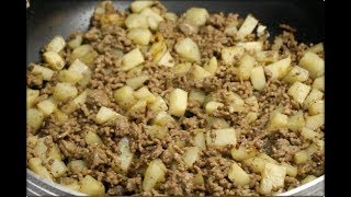 Carne molida con papasGround beef with potato [upl. by Cottle]