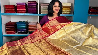 Pure Kanchipuram SareesTraditional amp Bridal Collection [upl. by Arimlede]