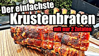 Krustenbraten vom Gasgrill einfacher geht´s nicht  The BBQ BEAR [upl. by Conah]