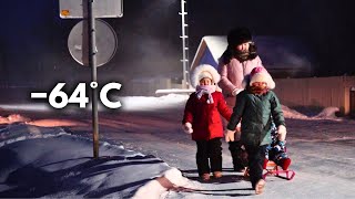 A Day in the Life of a Family in the Coldest Village on Earth −64°C −84°F Yakutia Siberia [upl. by Aserej]