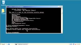 USO DE LOS COMANDOS GPRESULT Y GPUPDATE WINDOWS SERVER 2008 [upl. by Selrhc]