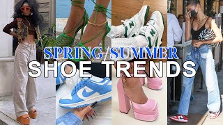 2022 SpringSummer Shoe Trends How To Wear Them  Sneakers Heels Sandals more [upl. by Derick8]